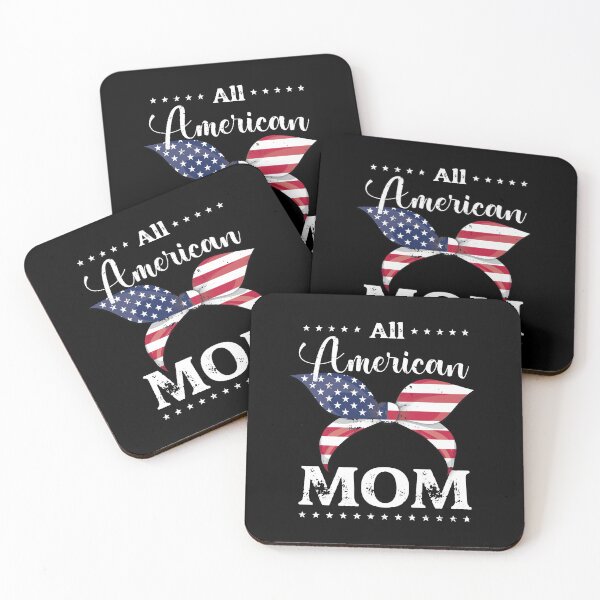 Item preview, All American Mom - US Flag Ribbon, 4th of July, American Family designed and sold by Respire2020.
