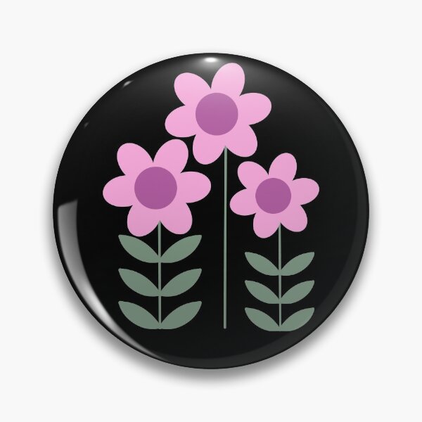 Item preview, Happy Pink Spring Flowers Retro MCM Mid Century Modern designed and sold by Orchyd.