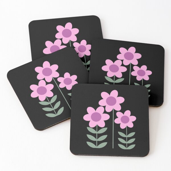 Item preview, Happy Pink Spring Flowers Retro MCM Mid Century Modern designed and sold by Orchyd.
