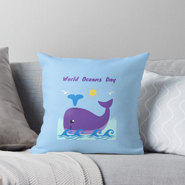 Item preview, World Ocean's Day Whale Cute Vector Art designed and sold by H3designs.