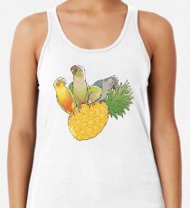 Grünes Wange-Paradies Racerback Tank Top