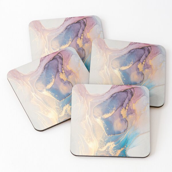 Item preview, Blue Pink Gold Abstract Act designed and sold by BEyourself be.