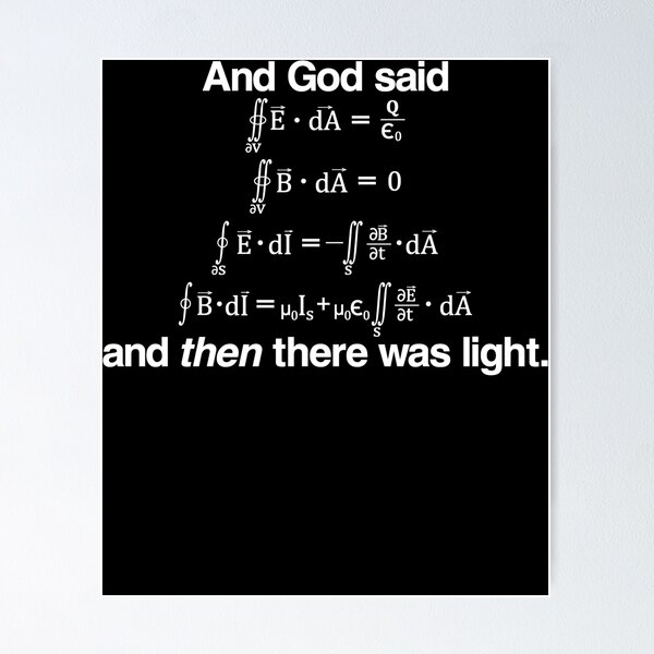 Item preview, And God Said (Maxwells equations)  designed and sold by Etrimfortun.