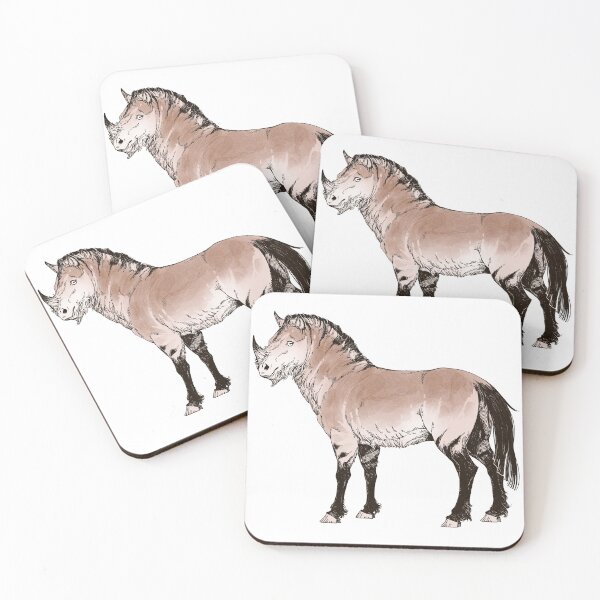 Item preview, stout unicorn (warm neutral) designed and sold by a.j. bartoe.