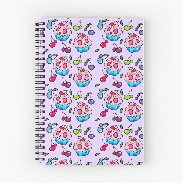 Item preview, GHOULISH CHERRY PINK CUPCAKE PATTERN designed and sold by Ruby Mendiola.