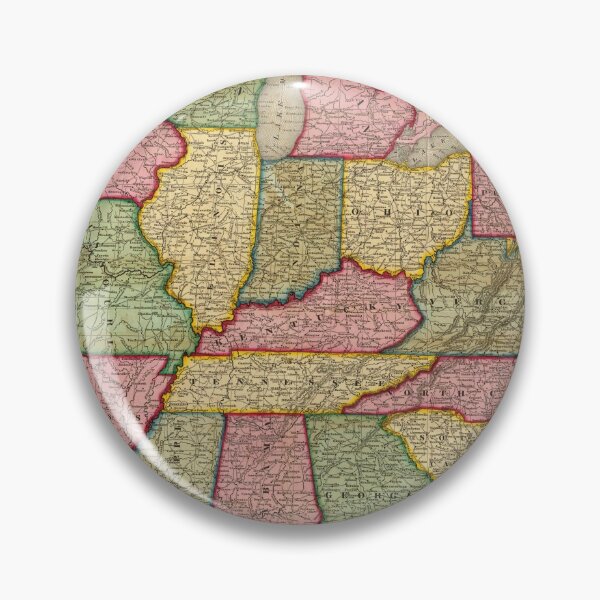 Item preview, Antique Map of the United States- 1843 designed and sold by ganje.