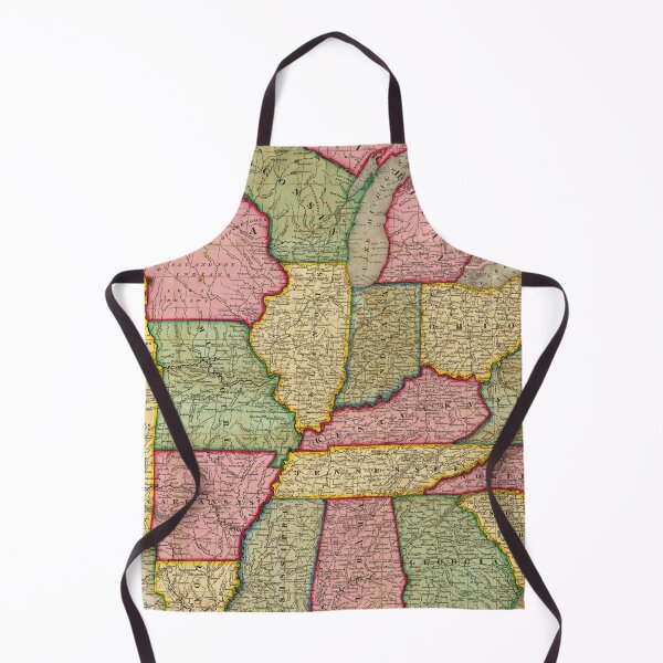 Item preview, Antique Map of the United States- 1843 designed and sold by ganje.