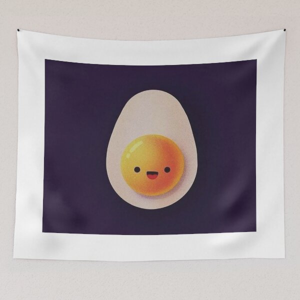 Item preview, Cute Smiling Egg Cartoon | breakfast edition designed and sold by 3005Garments.