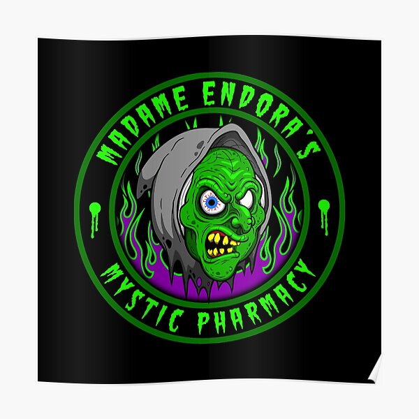 "MADAME ENDORA'S MYSTIC PHARMACY" Poster for Sale by hornedquad