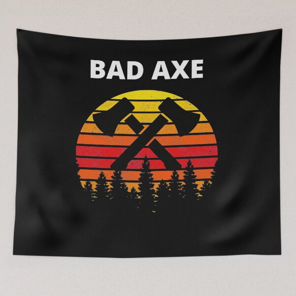 Item preview, Bad Axe Retro Axe Thrower - Funny Axe Throwing designed and sold by BellaVille.