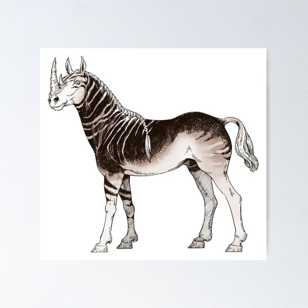 Item preview, striped bicorn (warm neutral) designed and sold by a.j. bartoe.