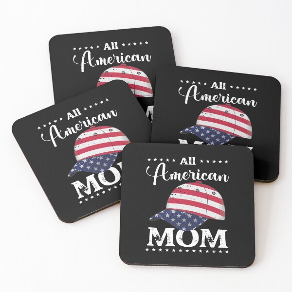 Item preview, All American Mom - US Flag Cap, 4th of July, American Family designed and sold by Respire2020.