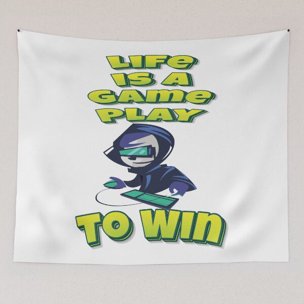 Item preview, Life Is A Game Play To Win designed and sold by WordsGamersUse.