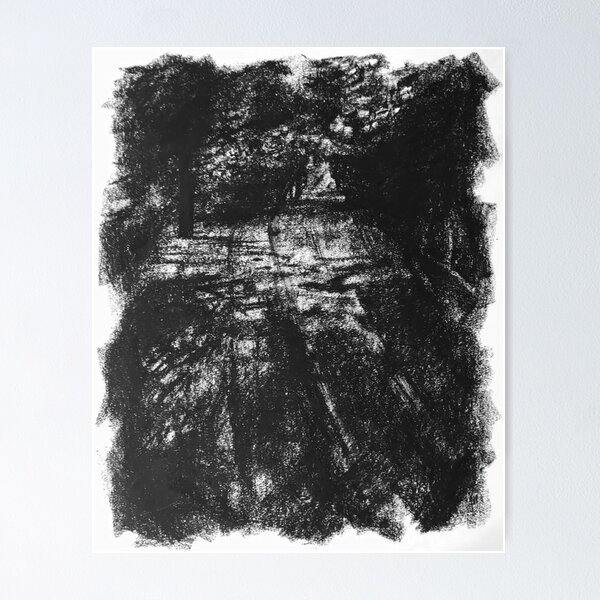 Item preview, Late Night Street Charcoal Drawing designed and sold by sternauticals.