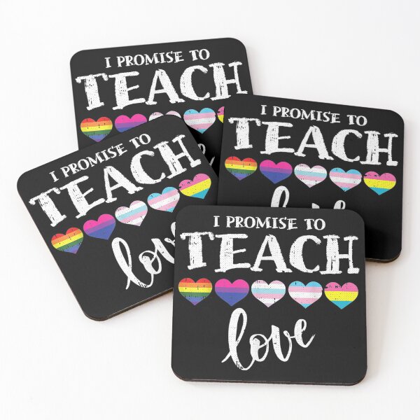 Item preview, I Promise To Teach Love LGBT-Q Pride Proud Ally designed and sold by violetacain70.