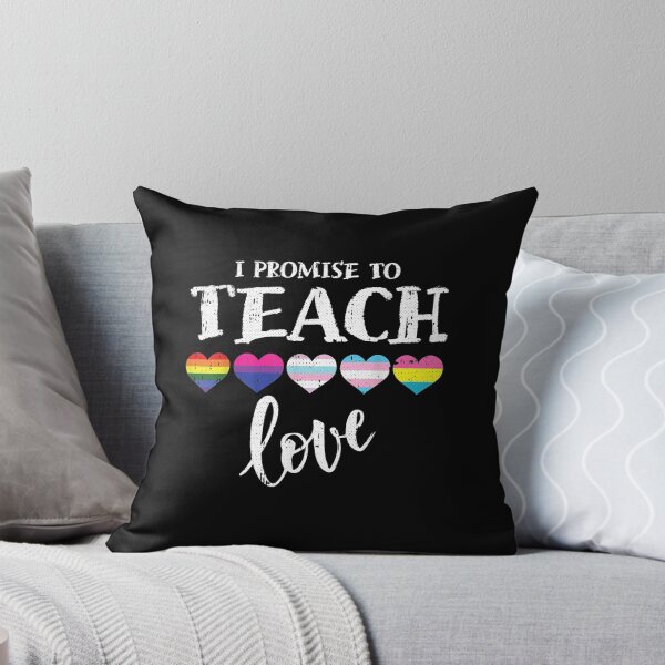 Item preview, I Promise To Teach Love LGBT-Q Pride Proud Ally designed and sold by violetacain70.