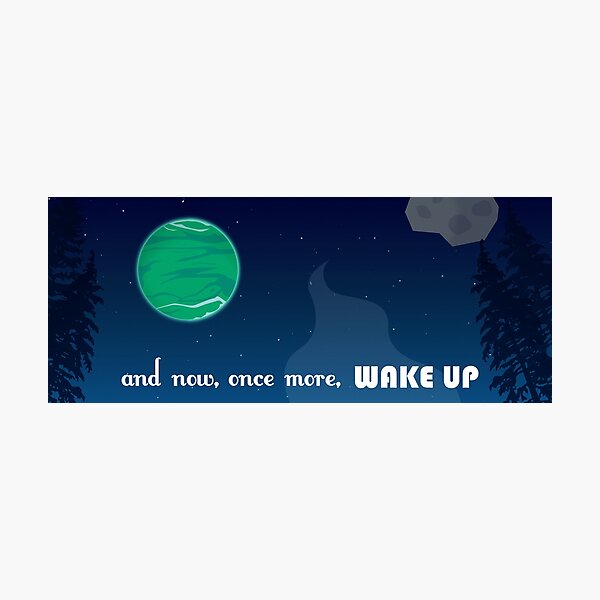 Item preview, wake up designed and sold by SnowingRivers.