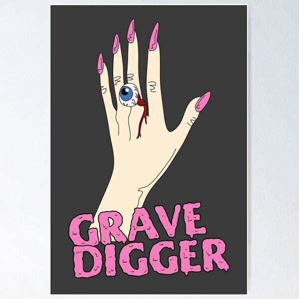 Item preview, GRAVE DIGGER designed and sold by myacideyes.