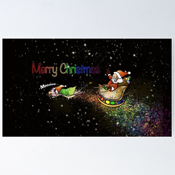 Item preview, Super vaca con santa claus designed and sold by HenryMaster.