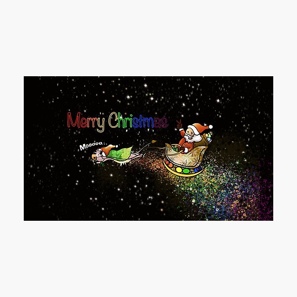 Artikelvorschau, Super Kuh mit Weihnachtsmann entworfen und verkauft von HenryMaster.