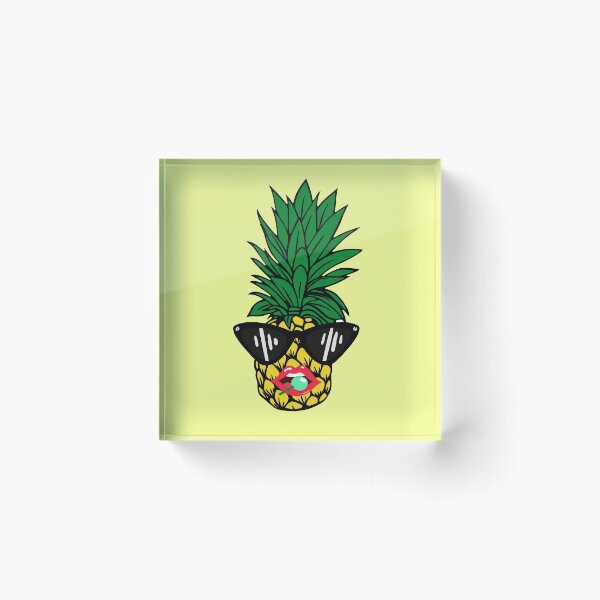 Item preview, Funny pineapple with sunglasses designed and sold by DIDAKU.