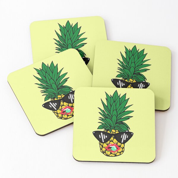 Item preview, Funny pineapple with sunglasses designed and sold by DIDAKU.