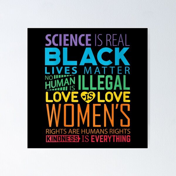 Item preview, Science Is Real Black Lives Matter Rainbow LGBT designed and sold by violetacain70.