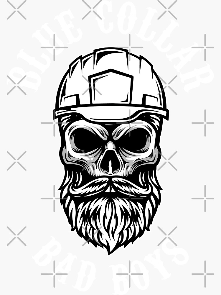"Blue Collar Bad Boys" Sticker for Sale by BlueCollarink Redbubble
