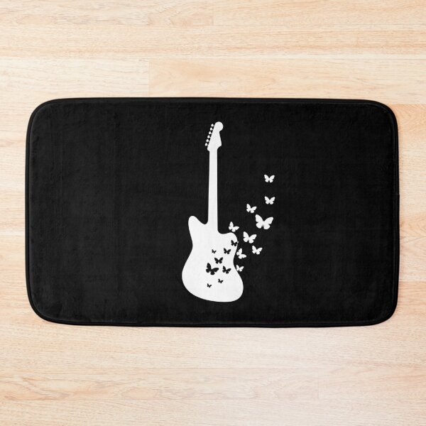 Item preview, Offset Style Electric Guitar Silhouette Turning Into Butterflies designed and sold by nightsworthy.