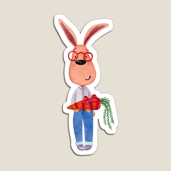 Item preview, Cute bunny gives a carrot designed and sold by Kyb4ik.