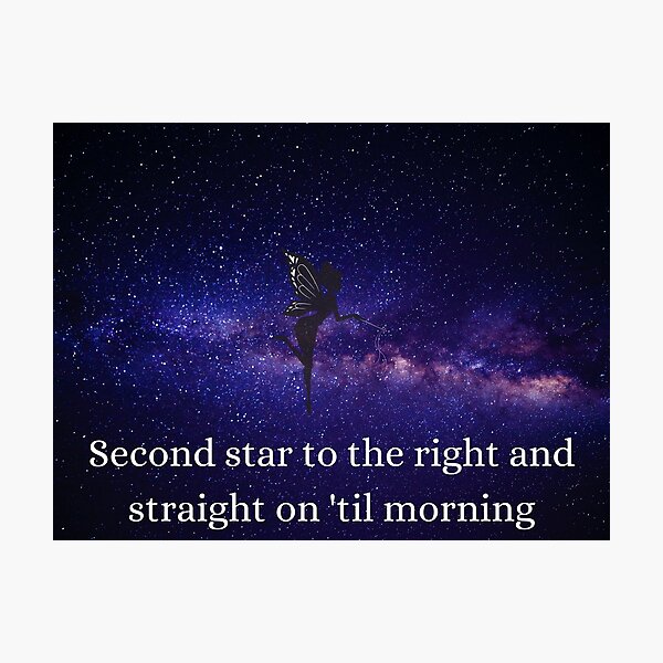 Item preview, Second Star to the Right and Straight on to Morning designed and sold by Mmebelletrist.