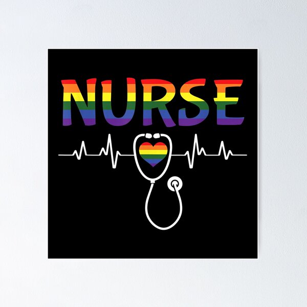 Item preview, Nurse LGBT-Q Gay Pride Rainbow Flag Registered designed and sold by violetacain70.