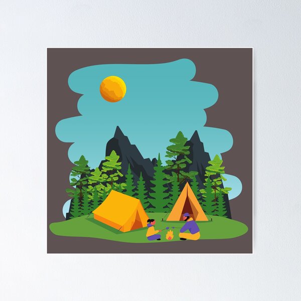 Item preview, Just A Dad Who Loves Camping designed and sold by DigitalSantino.