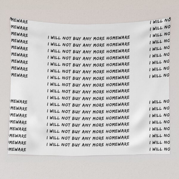 Item preview, I Will Not Buy Any More Homeware | Candles | Cushions | Art | Plants designed and sold by itsokaybyme.