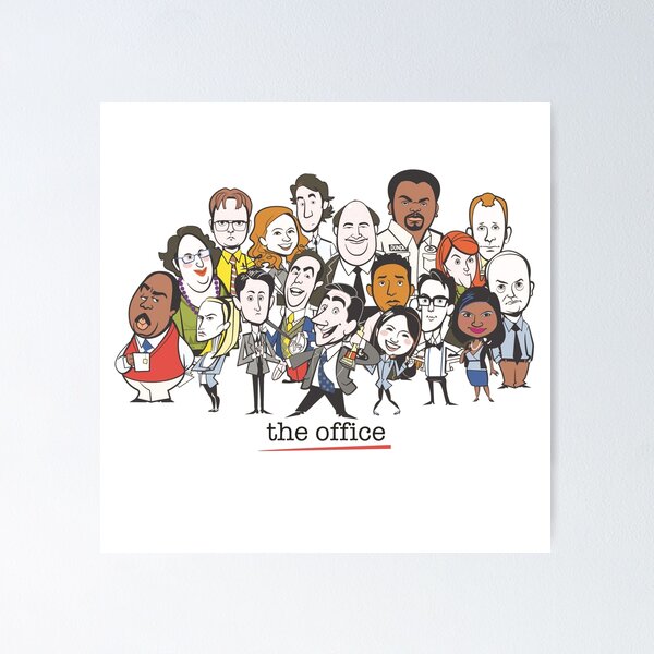 Item preview, The Office Cast Cartoon designed and sold by NatalieWHarris.