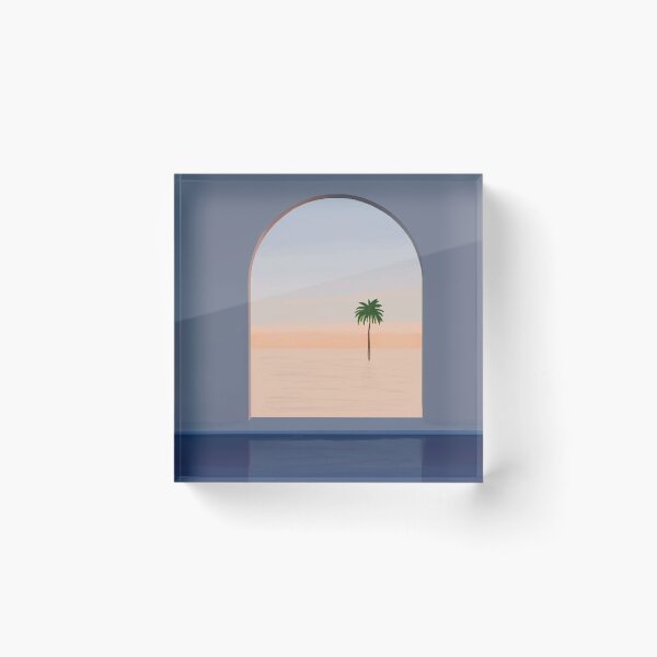 Item preview, palms | calm serene holiday window designed and sold by 3005Garments.