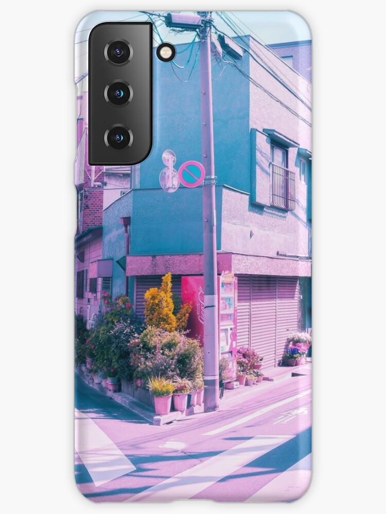Anime In Real Life Vaporwave Summer Day In Tokyo Residential Area Case Skin For Samsung Galaxy By Tokyoluv Redbubble