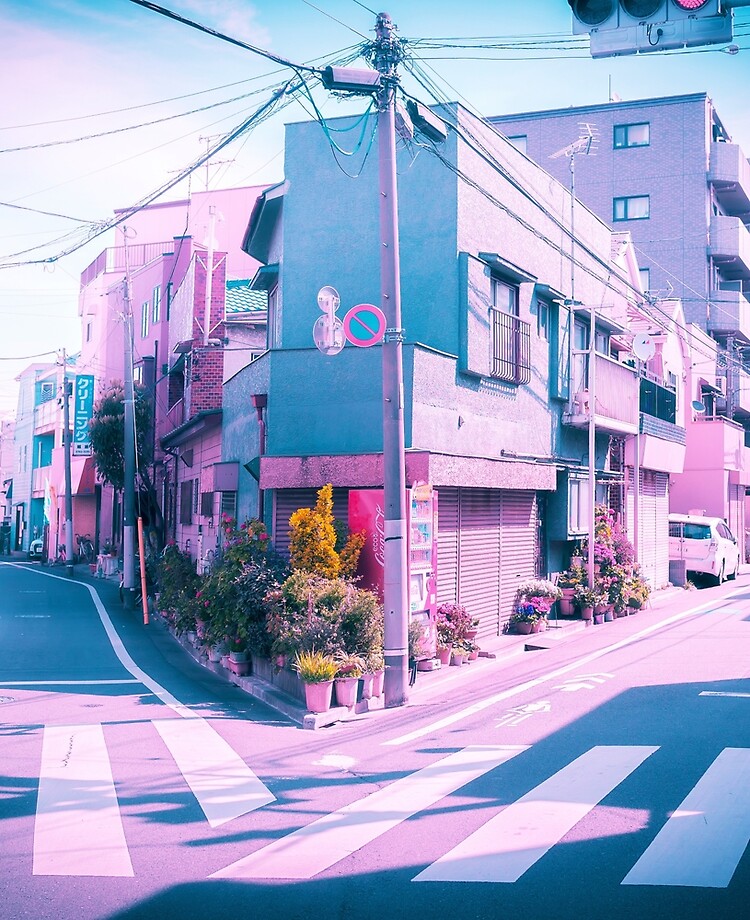 Anime In Real Life Vaporwave Summer Day In Tokyo Residential Area Ipad Case Skin For Sale By Tokyoluv Redbubble