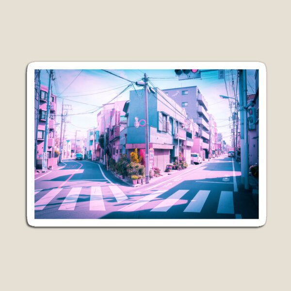 Item preview, Anime in Real Life Vaporwave Summer Day in Tokyo Residential area  designed and sold by TokyoLuv.
