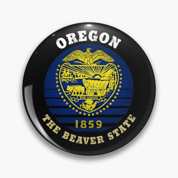 Item preview, OREGON BEAVER STATE FLAG designed and sold by Madjack Tees Kiwi SuperStore.