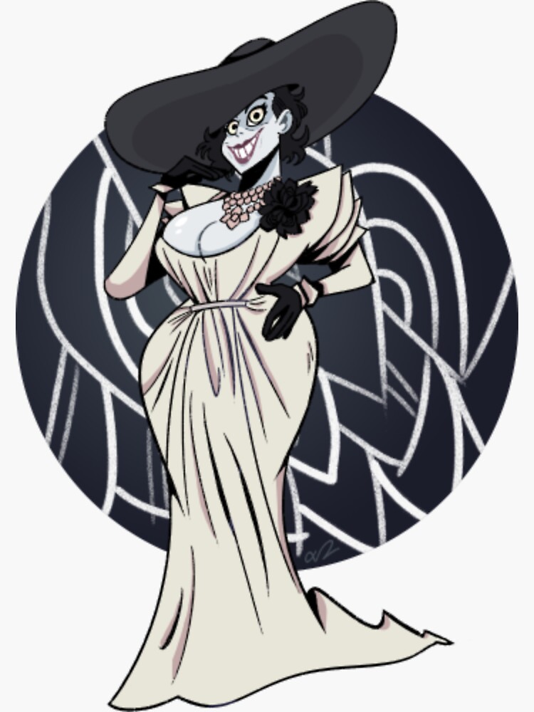 "Lady Dimitrescu Lady Dimitrescu" Sticker for Sale by ZonaaShirt