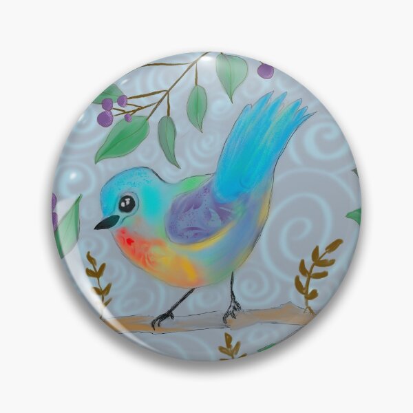 Item preview, Cute Blue Birdy designed and sold by ArtishbyLisa.