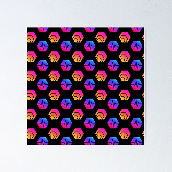 Item preview, Pulse Chain and Hex Crypto Logo Pattern designed and sold by Digi-Drifterz.