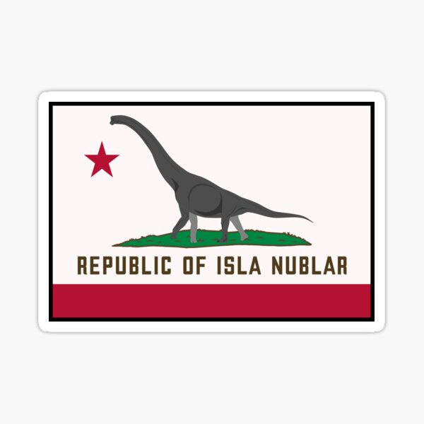 Item preview, Isla Nublar Flag designed and sold by SafeRetreat.