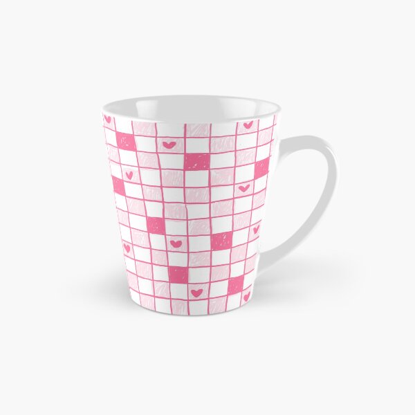 Item preview, Pink white kawaii checks pattern designed and sold by MyYellowBird.