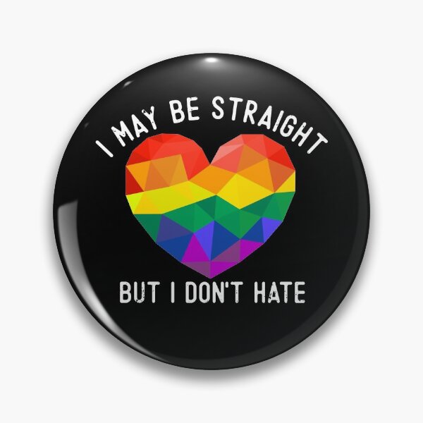 Aperçu de l'œuvre Je suis peut-être hétéro, mais je ne déteste pas le mois de la fierté gaie du cœur mignon qui soutient les LGBT créée et vendue par alenaz.