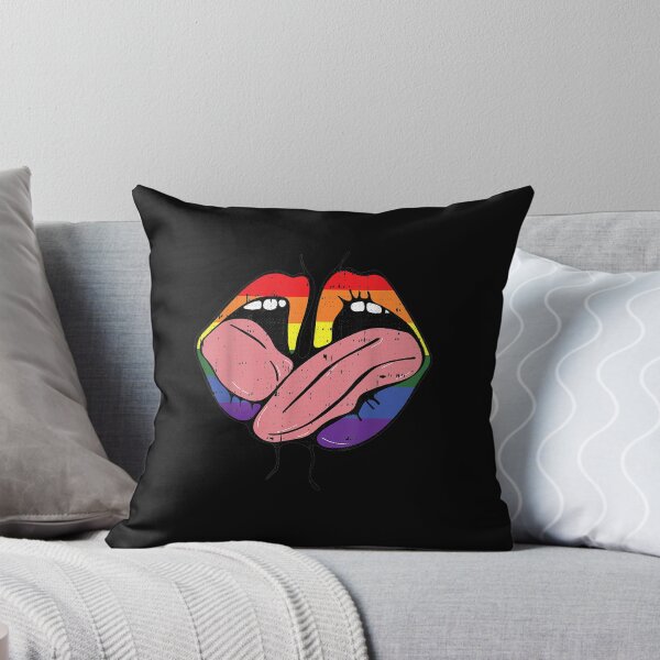 Item preview, Kissing Lips Gay Pride Sexy Lick Rainbow Flag designed and sold by violetacain70.