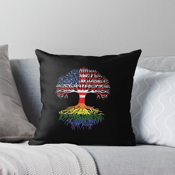 Item preview, American Grown LGBT-Q Gay Roots Pride Rainbow Flag designed and sold by violetacain70.