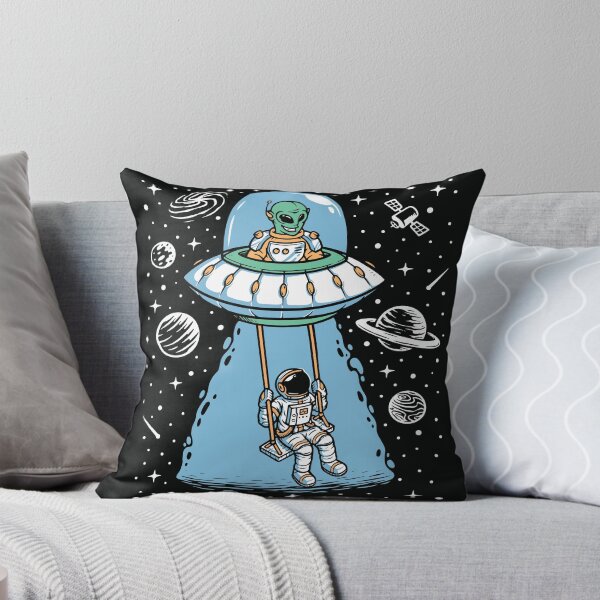 Item preview, Astronaut Alien Playing Together Illustration designed and sold by Peekonet.