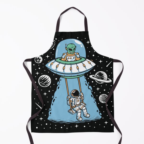 Item preview, Astronaut Alien Playing Together Illustration designed and sold by Peekonet.